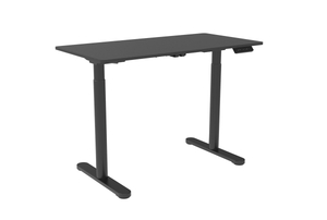 Kompakter Sitz-Steh-Schreibtisch mit Stahlrahmen für den Arbeitsplatz